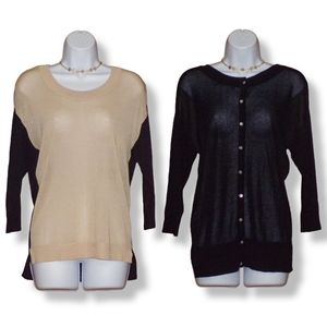 NWT InCashmere Reversible 2-Way Sweater